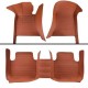 Brown Luxury Leather Stripe Car Floor Mats Clearance Brown Luxury Leather Stripe Car Floor Mats Clearance
