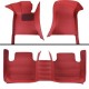 Maroon Luxury Leather Stripe Car Floor Mats Clearance Maroon Luxury Leather Stripe Car Floor Mats Clearance