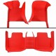 Red Luxury Leather Stripe Car Floor Mats Clearance Red Luxury Leather Stripe Car Floor Mats Clearance