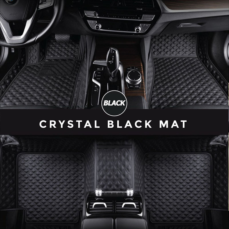 Black Crystal Elite Luxury Hybrid Car Mats Clearance