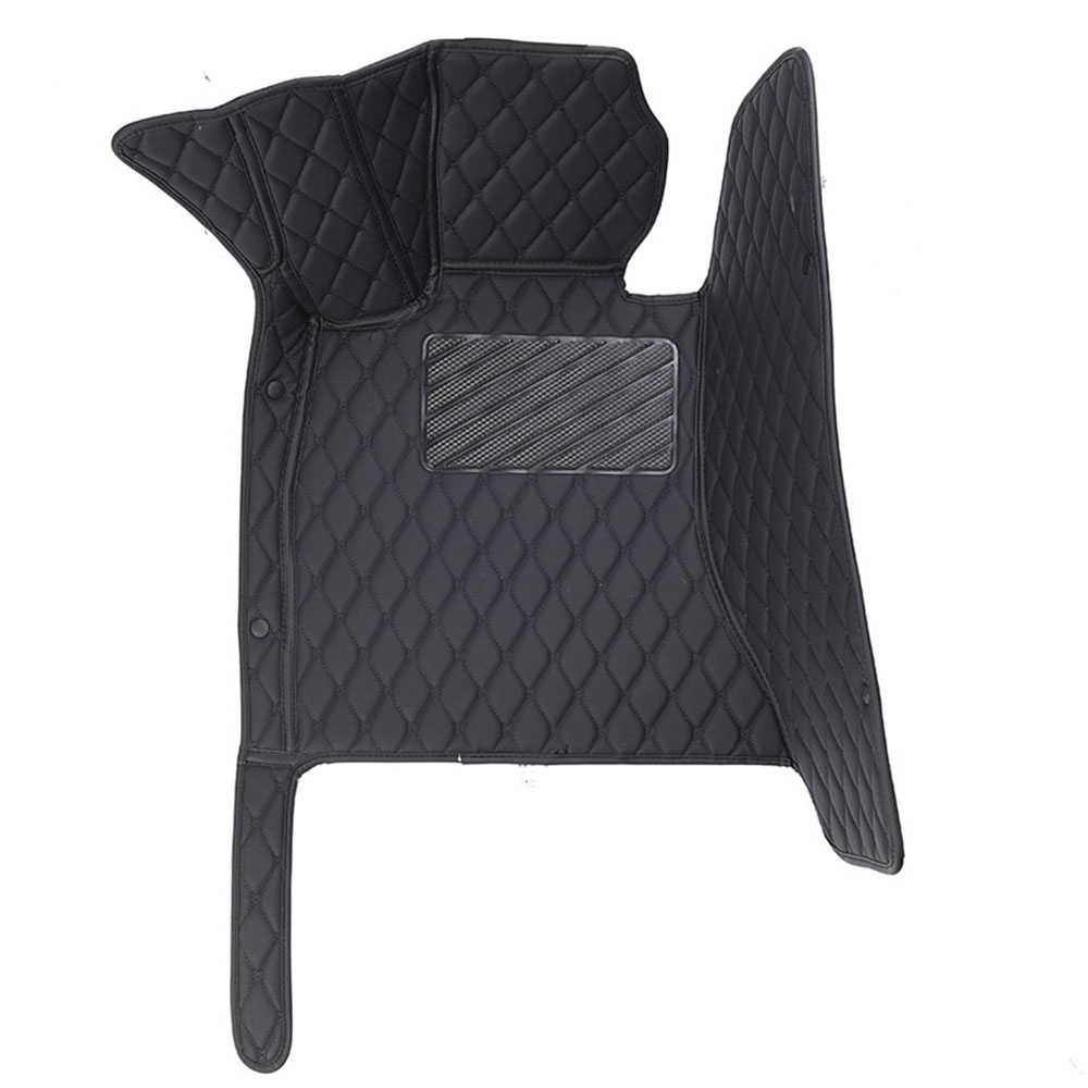 Black and Black Stitching Diamond Car Mats Clearance Set