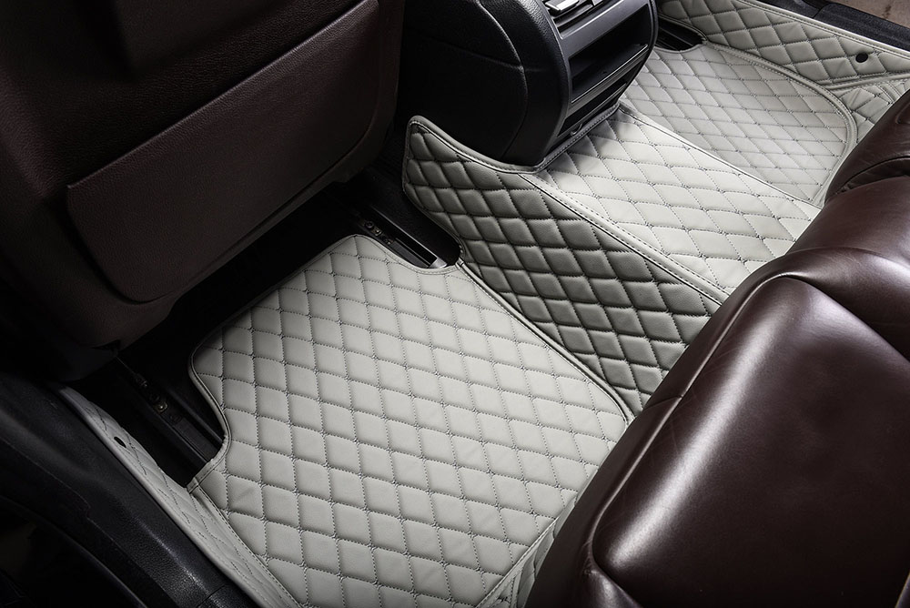 Grey Custom Diamond Car Mats Clearance