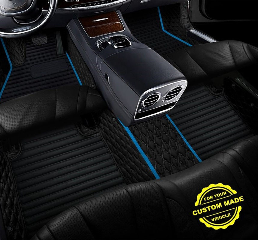 Light Blue Hybrid Line Series Premium Car Mats Clearance