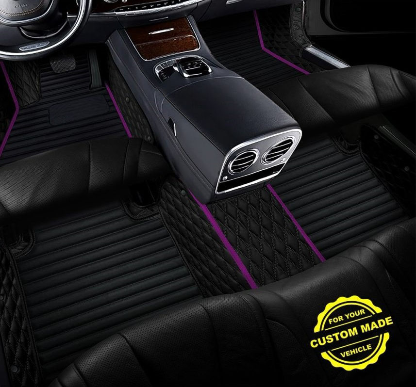 Purple Hybrid Line Series Premium Car Mats Clearance