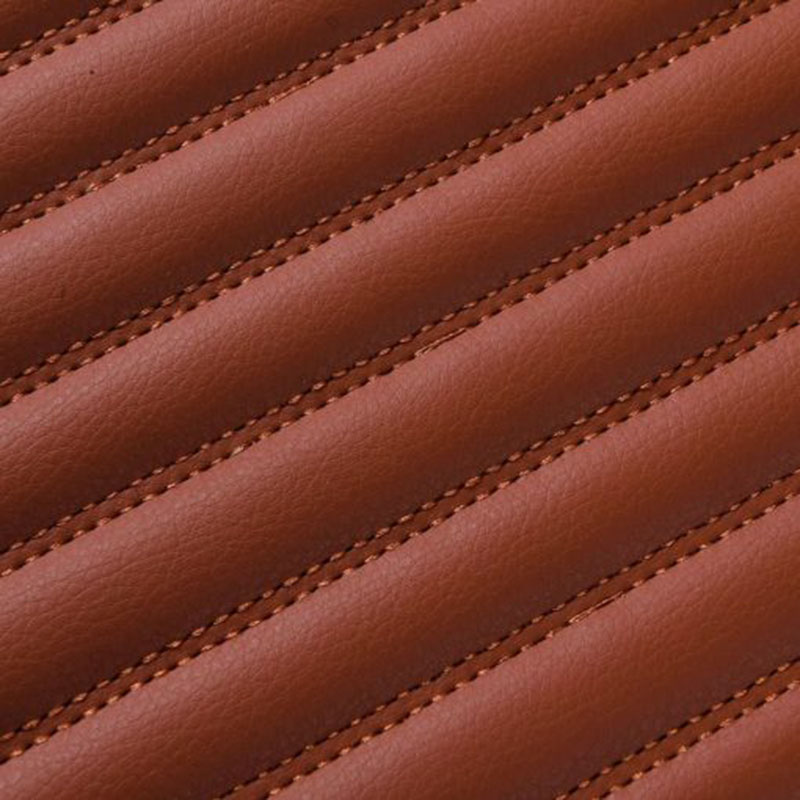 Brown Luxury Leather Stripe Car Mats Clearance